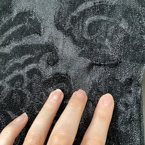 AREA NYC Black Metallic Jacquard Angel Tube Dress sz S - Picture 8 of 12